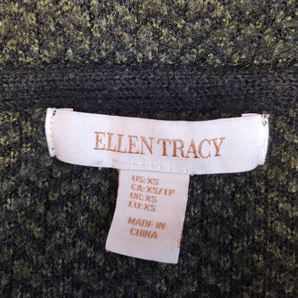Ellen Tracy Women's Black Wool Blend Cardigan Size XS - Picture 7 of 9